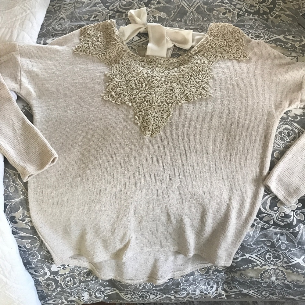 BOGO!! Day trip tie back sweater